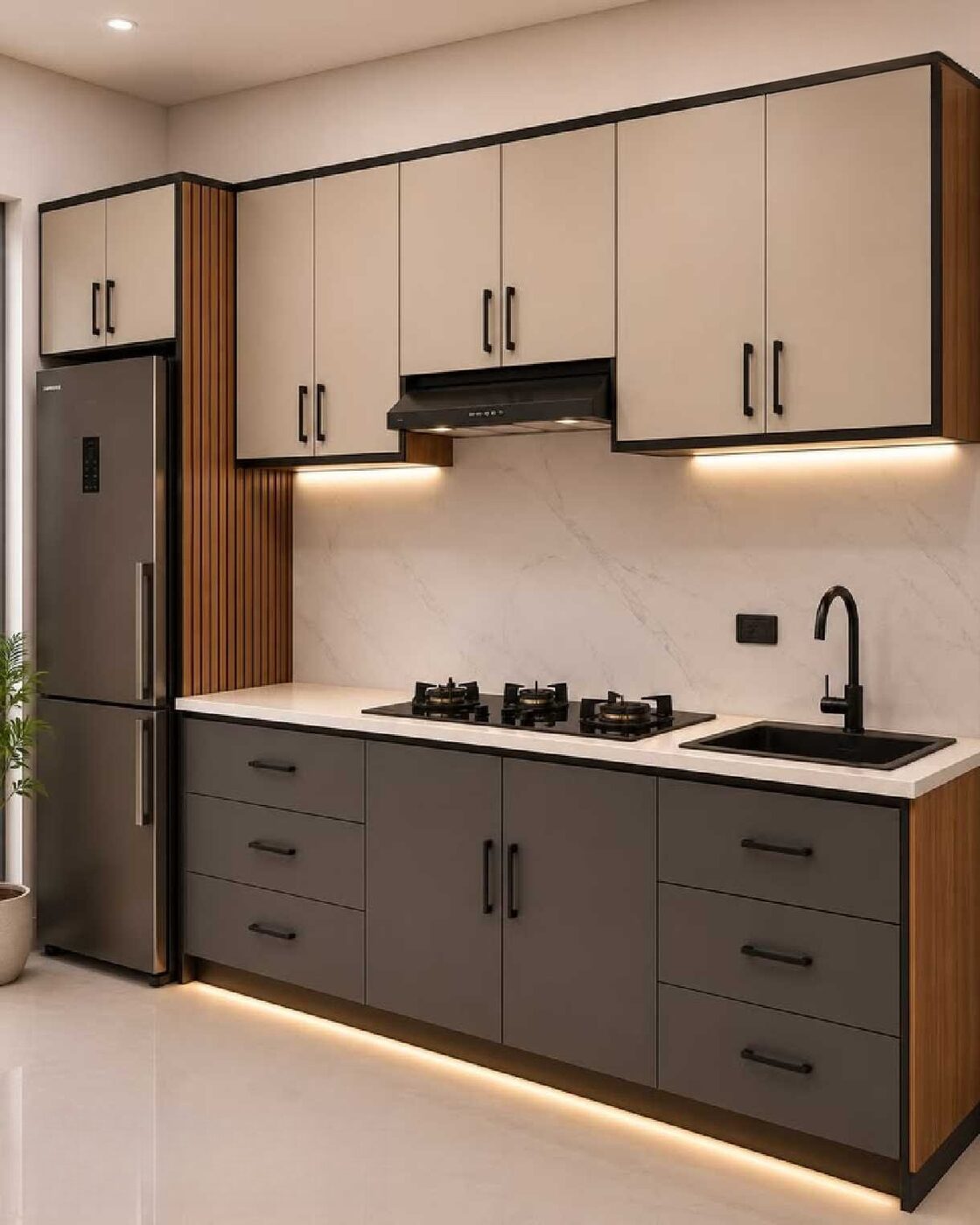 Modular Kitchen project by CDEF Buildcon