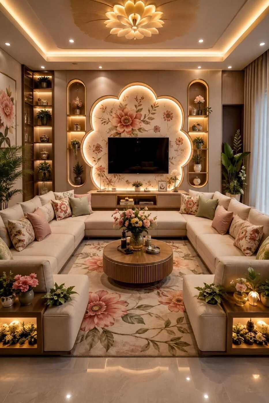 Living Room project by CDEF Buildcon